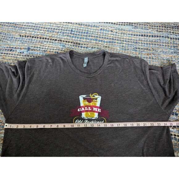 Call Me Old Fashioned Women's 2XL Cocktail New Orleans T-Shirt Grey Boozy - Picture 4 of 7